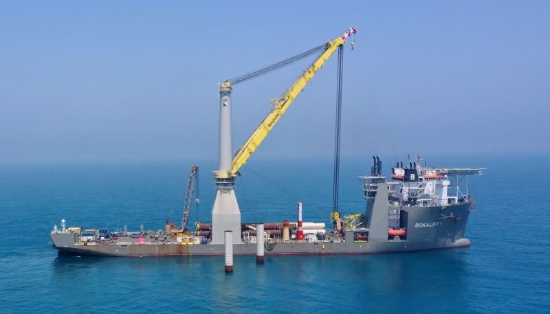 Boskalis installs final Changfang and Xidao pin pile Boskalis installs final Changfang and Xidao pin pile