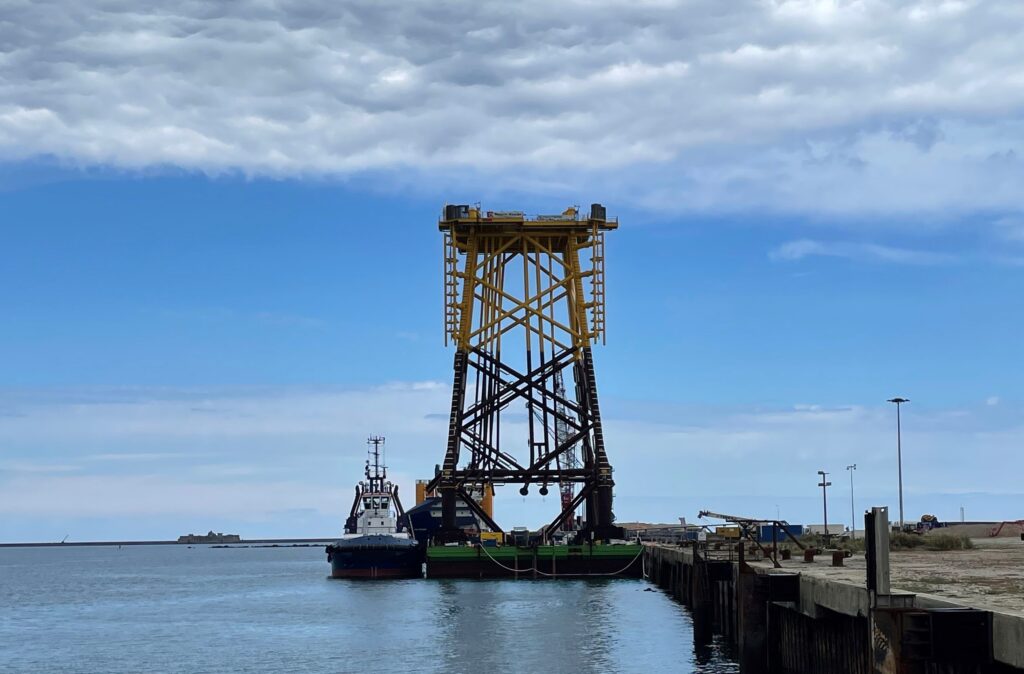 Fecamp substation jacket arrives in Cherbourg Fecamp substation jacket arrives in Cherbourg