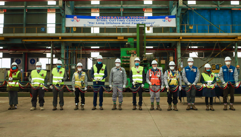 Samkang cuts first steel for Hai Long Samkang cuts first steel for Hai Long