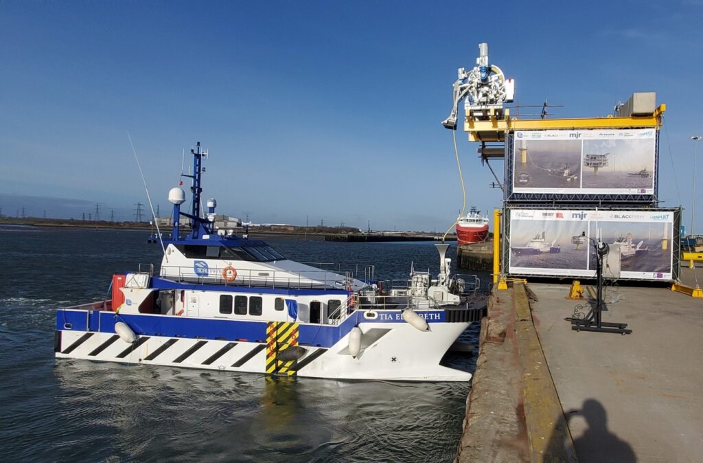 Offshore wind CTV charging system passes harbour trials Offshore wind CTV charging system passes harbour trials