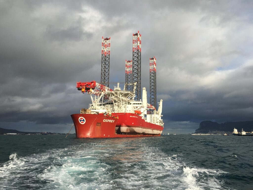 Seajacks giant sets sail