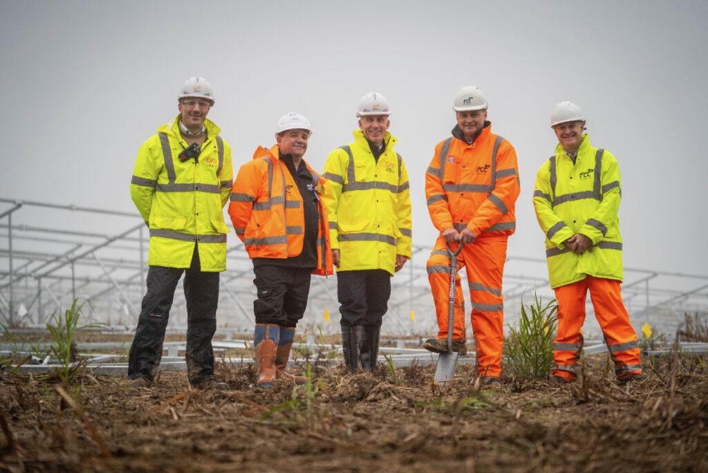 Construction begins at UK solar park on former landfill site Construction begins at UK solar park on former landfill site