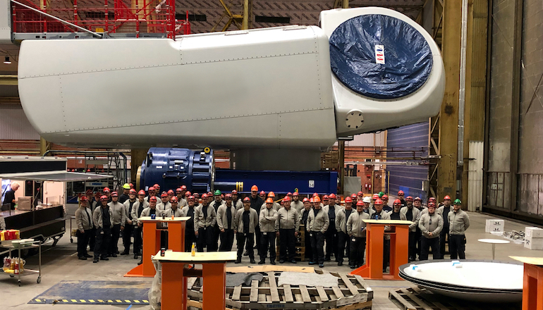 MHI Vestas rolls out 500th nacelle at Lindo MHI Vestas rolls out 500th nacelle at Lindo