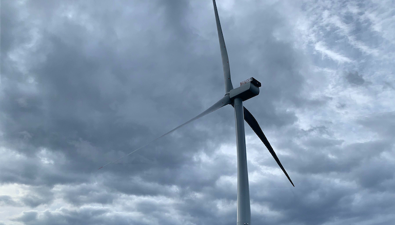 The 50th Vestas V164-9.5MW turbine has been installed by Fred Olsen Windcarrier's Blue Tern at the Moray East offshore wind farm off Scotland
