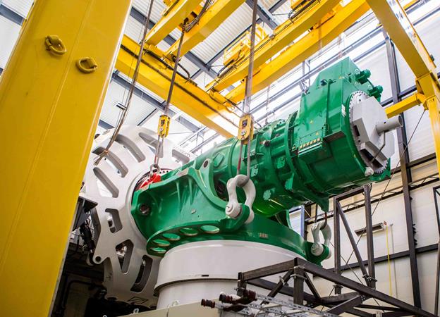 Drivetrain test for Adwen giant