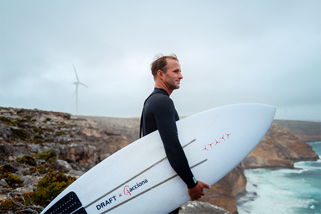 Acciona creates first surfboards from turbine blades Acciona creates first surfboards from turbine blades