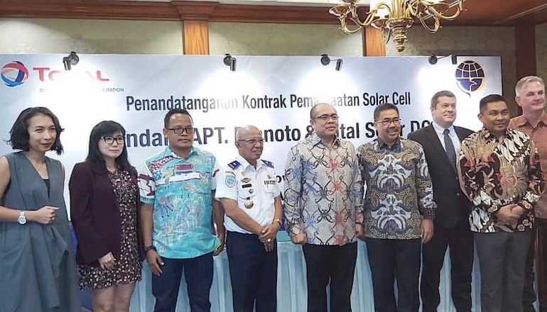 Indonesian airport to fly on Total power
