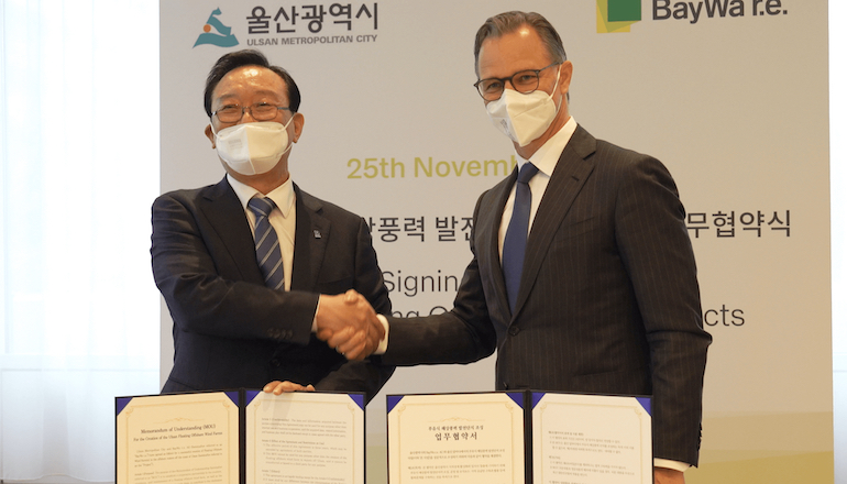 BayWa r.e. forges floating offshore ties in Korea BayWa r.e. forges floating offshore ties in Korea