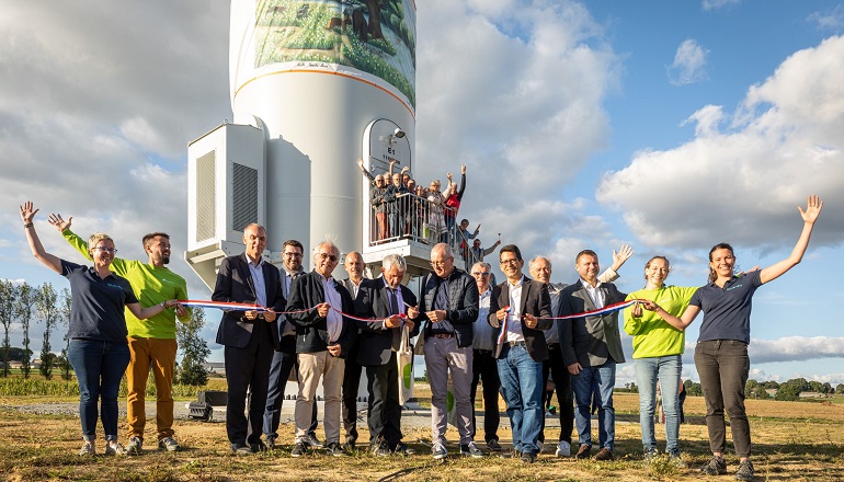 BayWa toasts first community wind farm in France