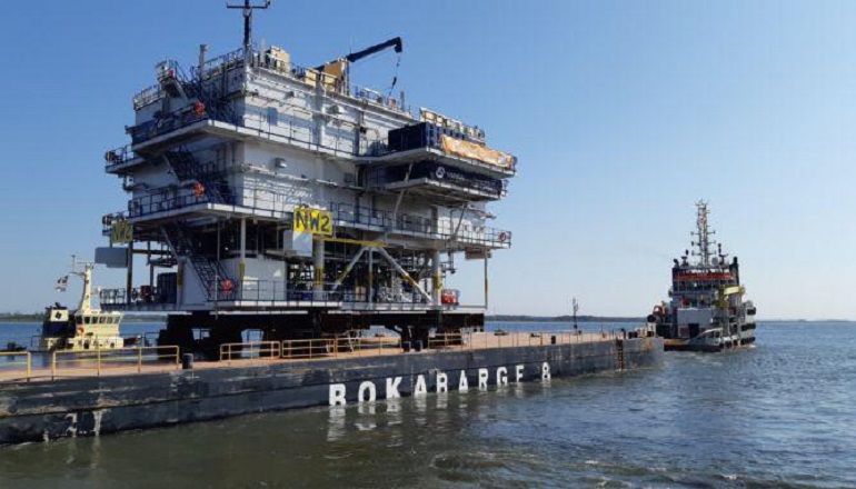 Northwester 2 topside departs from Aalborg