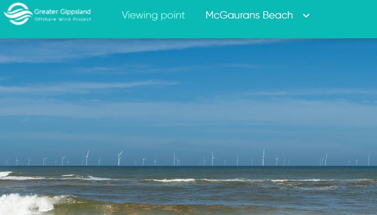 Developer duo beef up Oz offshore project to 2GW BlueFloat provides Greater Gippsland visual simulation