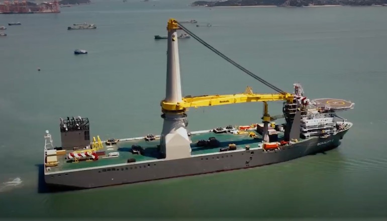 Boskalis' new crane vessel Bokalift 2 has set sail to its first offshore wind transport and installation assignment in Taiwan