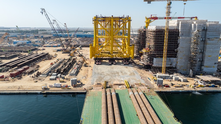 BorWin6 jacket loadout completed in UAE
