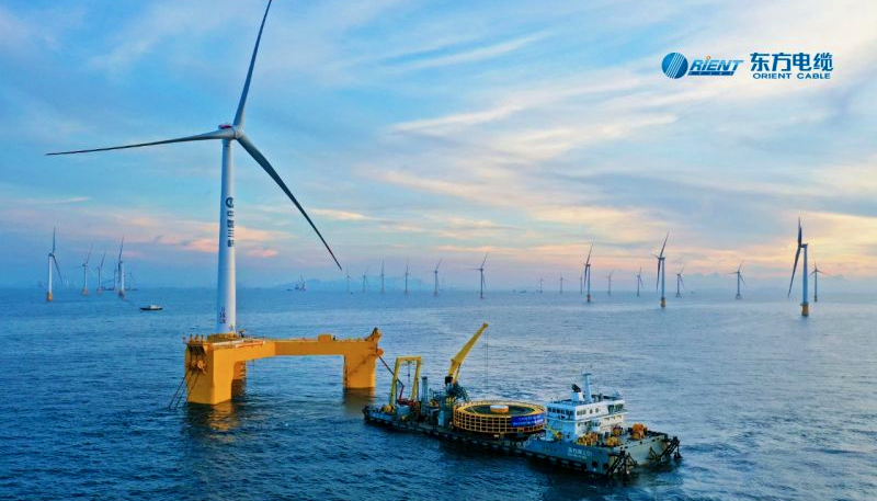 Orient Cable has completed a dynamic subsea cable project for China Three Gorges at an anti-typhoon floating wind turbine pilot project in China