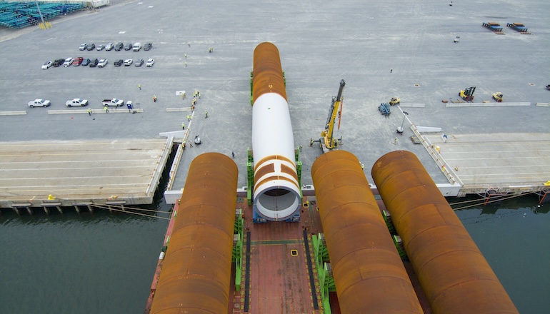 Dominion installs maiden monopile at 2.6GW US titan