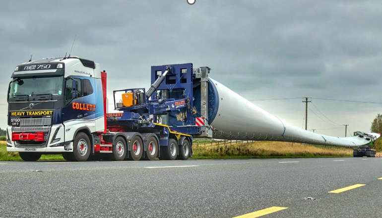 Collett & Sons Ltd completes the delivery of all 90 wind turbine components