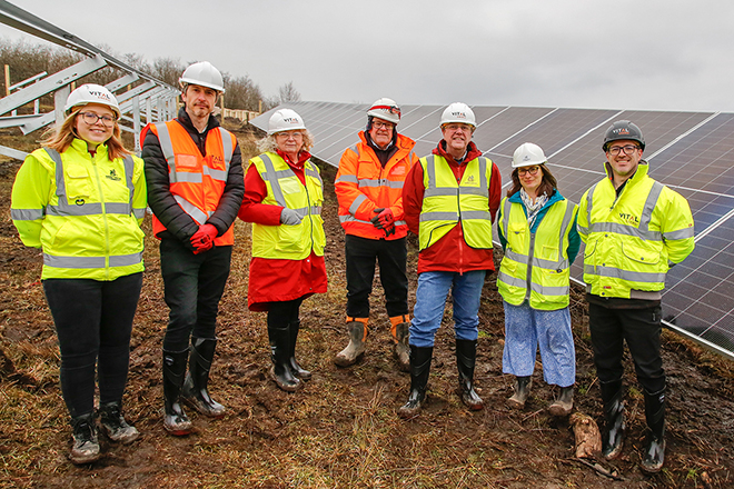 Councillors given glimpse of new Welsh solar farm Councillors given glimpse of new Welsh solar farm