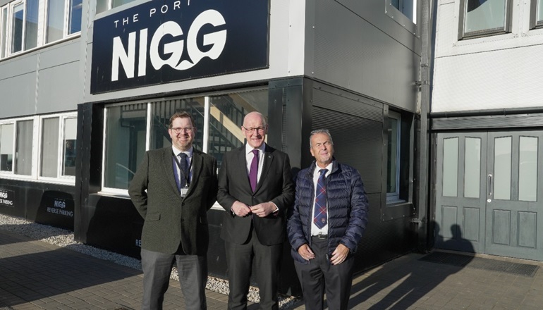 Scottish leader visits Port of Nigg Scottish leader visits Port of Nigg