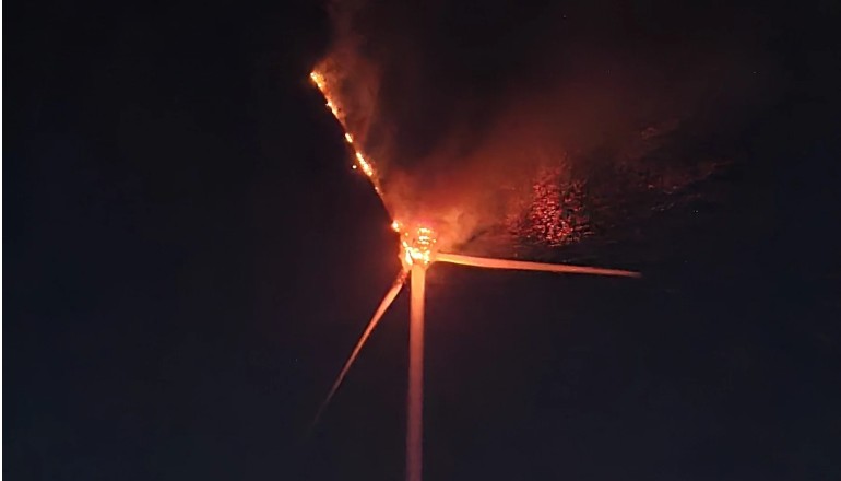 Turbine catches fire at Galgenberg wind farm