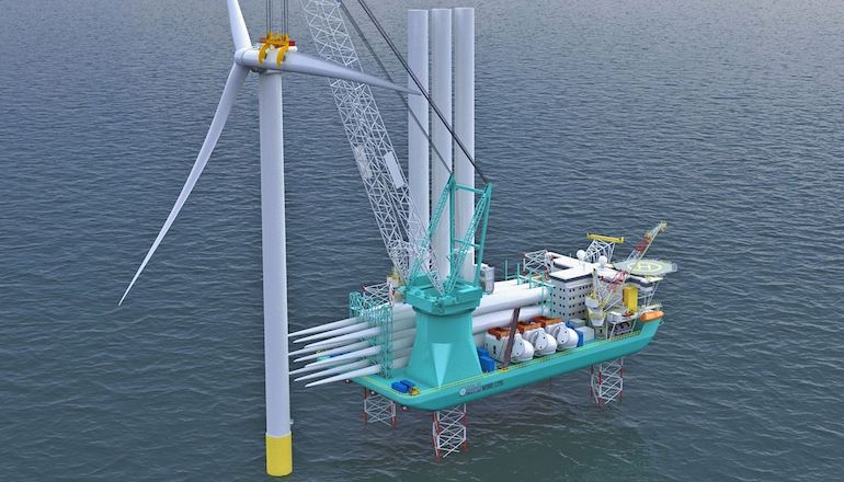 Huisman to deliver crane for OIM Wind jack-up OIM Wind plans new turbine installation jack-up