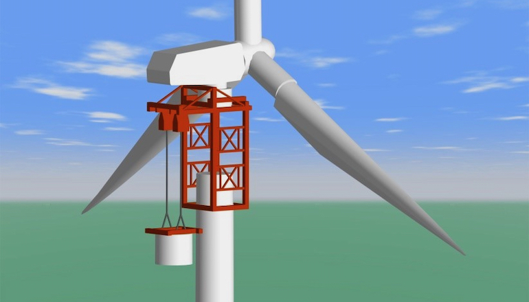 Mammoet team unveils turbine installation system