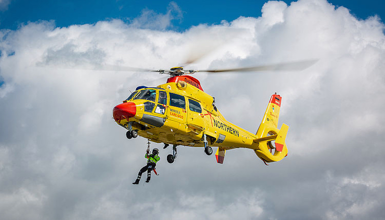 German chopper squad on call for offshore quartet