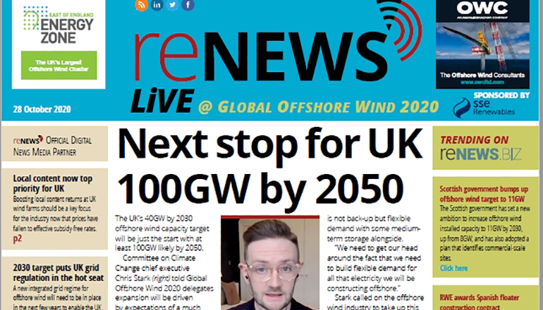 GOW20: Next stop for UK 100GW by 2050 GOW20: Next stop for UK 100GW by 2050