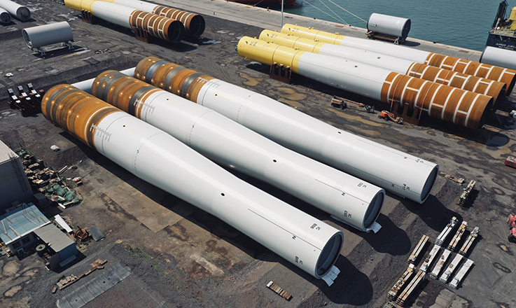 Dajin completes first three monopiles for Inch Cape Dajin completes first three monopiles for Inch Cape