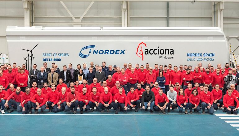 Nordex unleashes Delta4000 production in Spain Nordex unleashes Delta4000 production in Spain