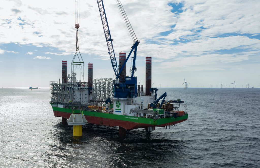 RWE installs 'world first' monopile collars at Kaskasi