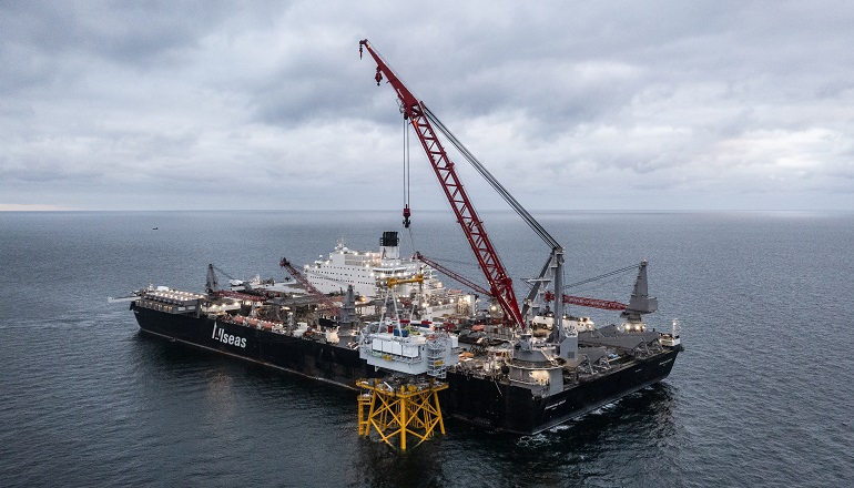 DEME completes Saint-Nazaire substation installation DEME installs Saint-Nazaire substation jacket