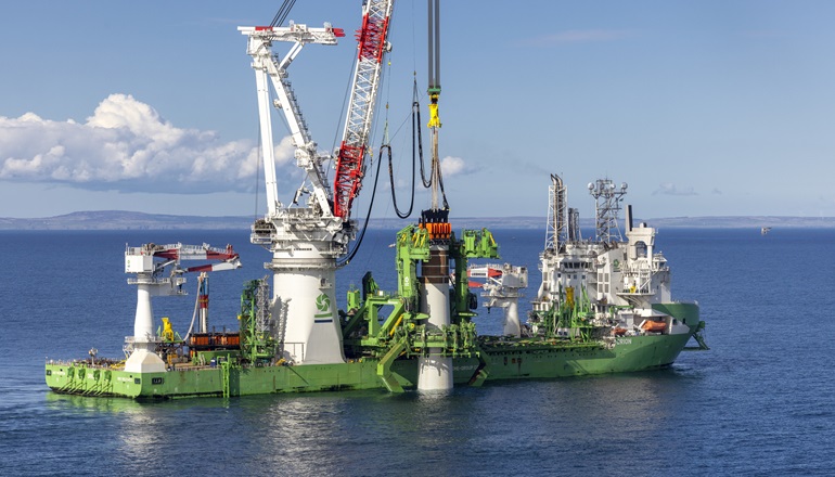 DEME Offshore installs final SeaMade turbine
