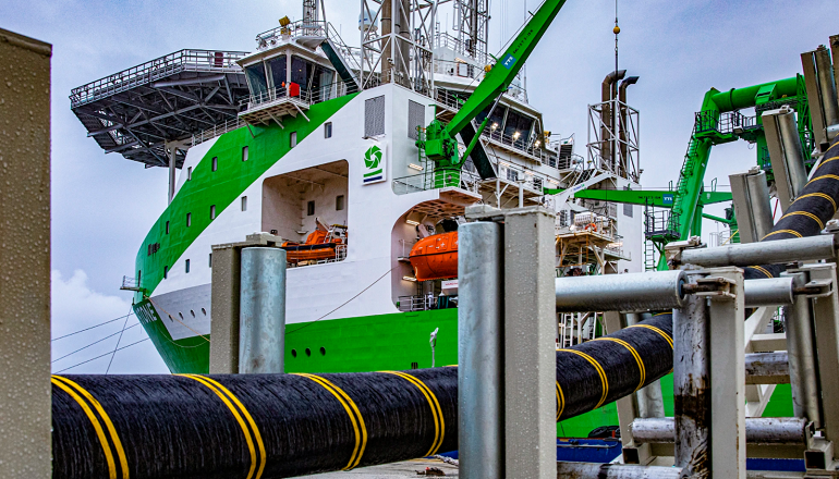 DEME Offshore toasts Kaskasi progress DEME Offshore to install Dogger Bank C array cables
