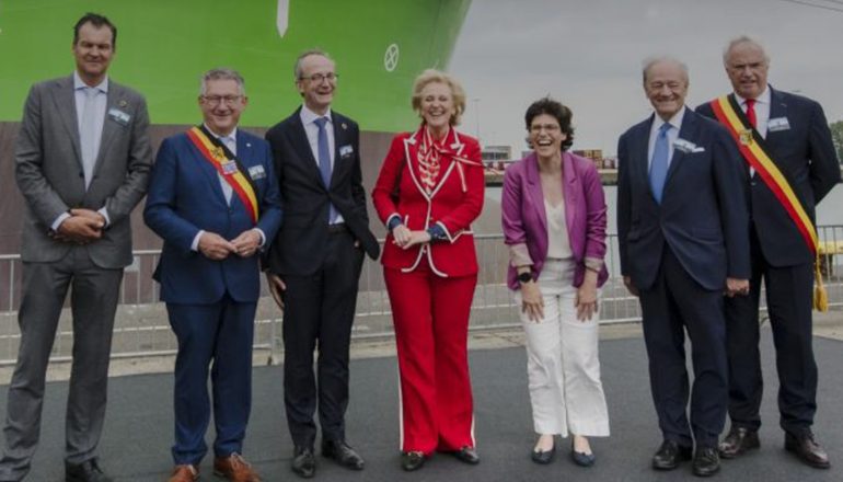 Belgian royalty names new Deme vessel Belgian royalty names new Deme vessel