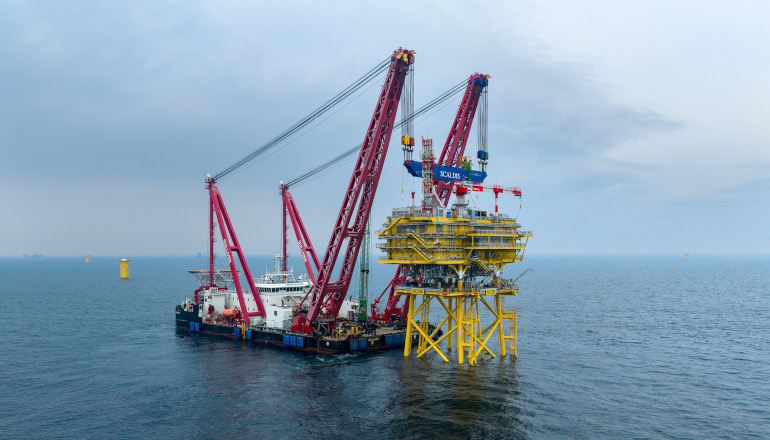 RWE installs Nordseecluster A substations