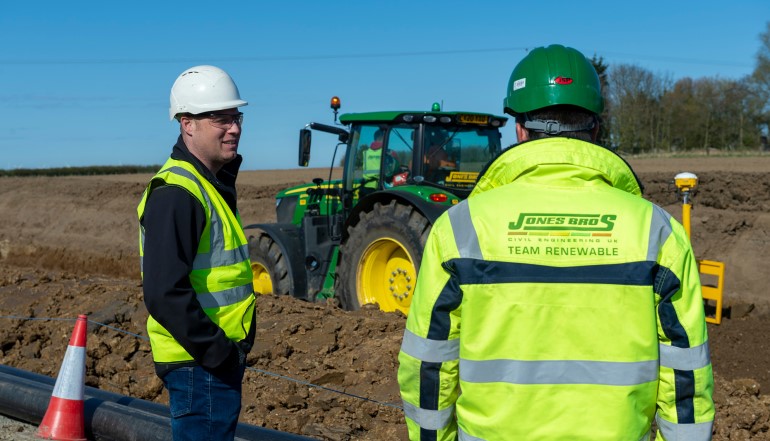 Jones Bros installs one-third of Dogger Bank onshore wires Jones Bros installs one-third of Dogger Bank onshore wires