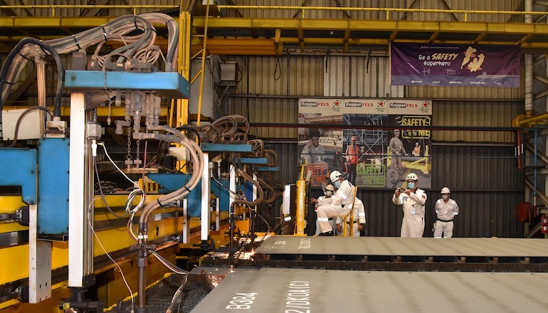 TenneT cuts first steel for 900MW DolWin5 TenneT cuts first steel for 900MW DolWin5
