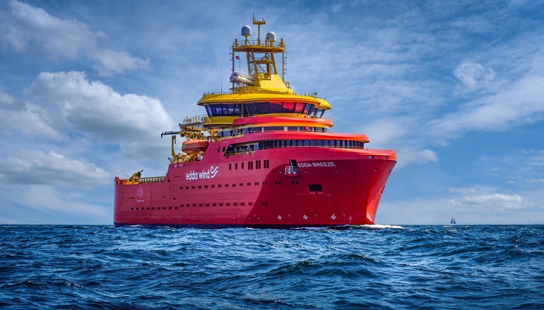 Edda Wind's new build commissioning service operation vessel for the offshore wind market