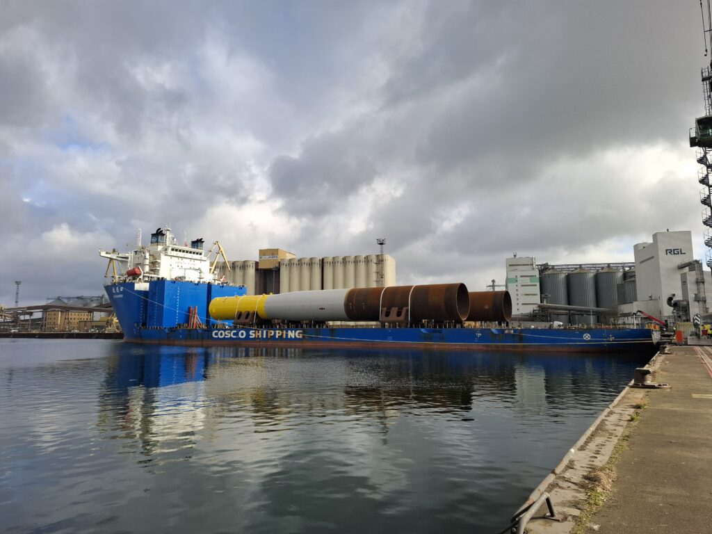 EEW begins monopile deliveries for 1.1GW Thor