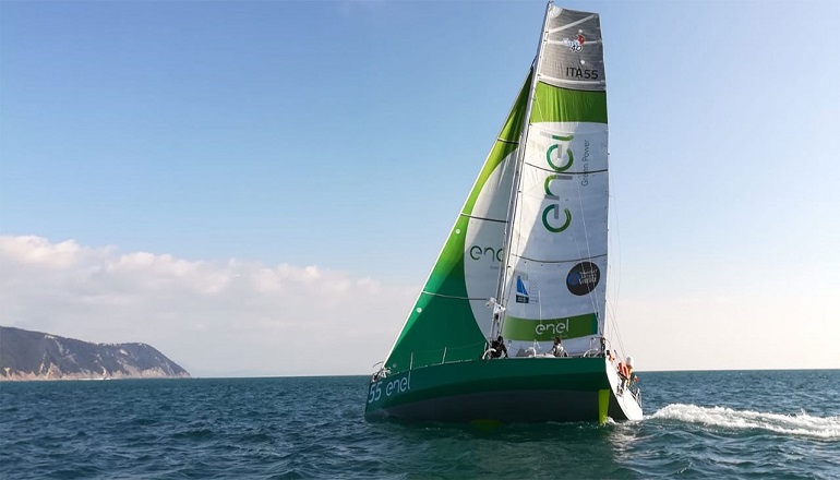 Enel eco-boat tackles transatlantic challenge Enel eco-boat tackles transatlantic challenge