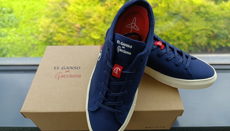 New shoe line sports recycled blades