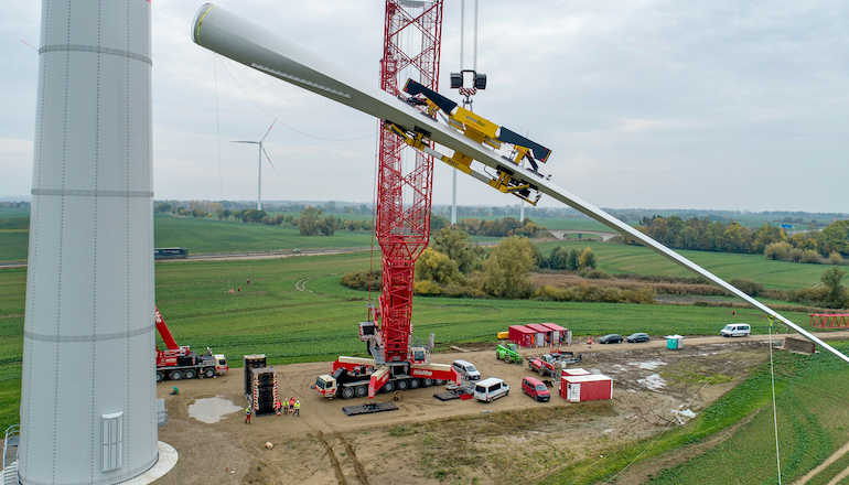 Enercon orders emission-free blade lifters Enercon orders emission-free blade lifters