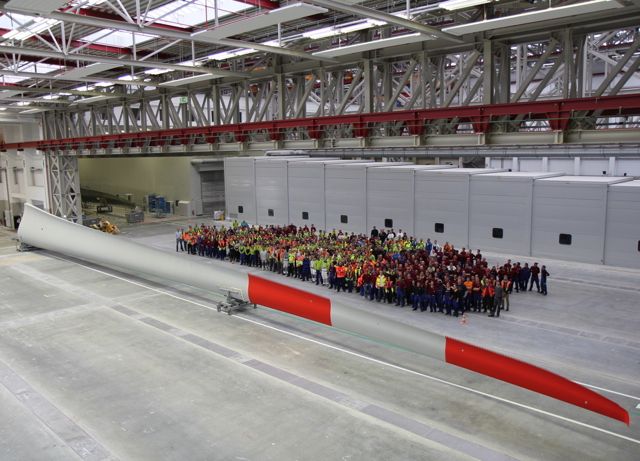 Blades built for Enercon newbie