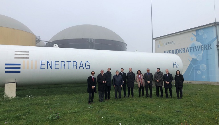 Enertrag gives Uruguay minister green hydrogen tour Enertrag gives Uruguay minister green hydrogen tour