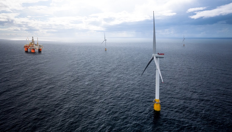 Equinor christens California floater project Global Maritime onboard for Hywind Tampen