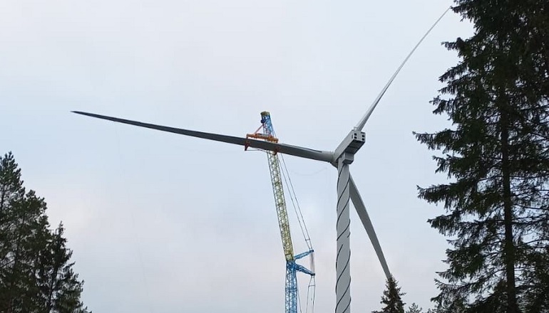 European Energy has entered the final assembly phase of the Skåramåla wind farm in Tingsryd municipality