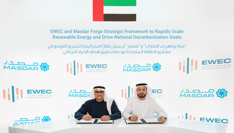 EWEC, Masdar sign UAE renewables deal EWEC