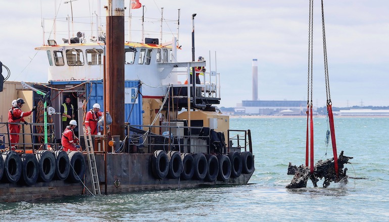 WW2 aircraft rises from the depths WW2 aircraft rises from the depths