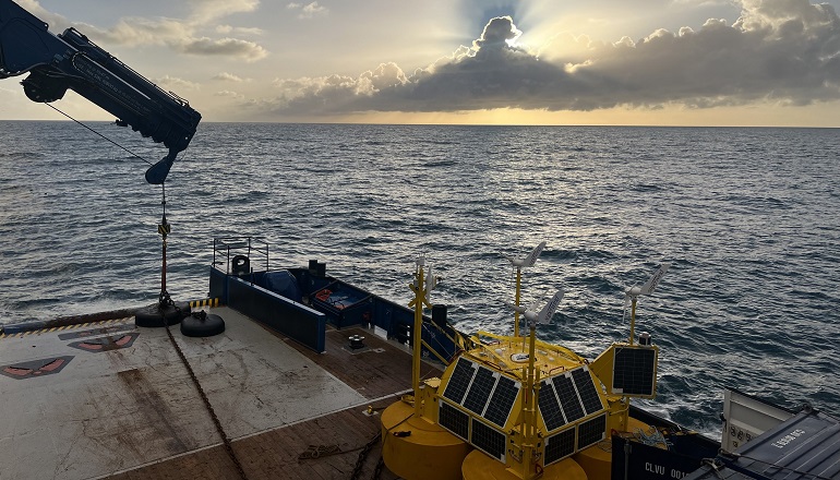 Floating Energy Allyance has deployed a floating LiDAR buoy to take measurements of wind