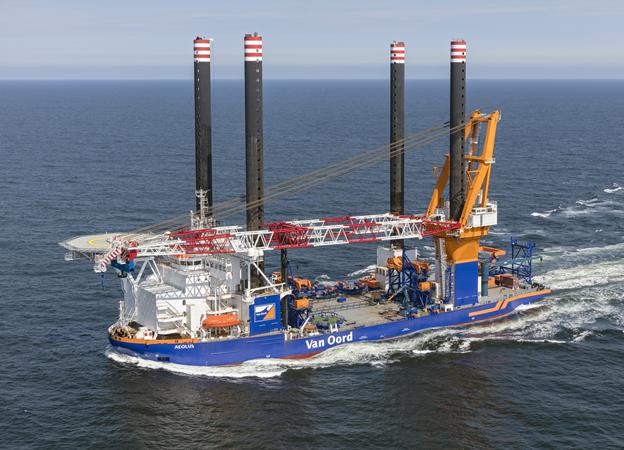 Van Oord to fit Saint-Brieuc jackets Aeolus ship shape for Norther